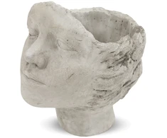 Art-Pol Vazonėlis - skulptūra betoninis Merginos veidas 24x17x22 cm