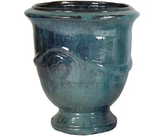 Mega Keraminis vazonas Glazed, apvalus, žalias, 40 x 45(A) cm