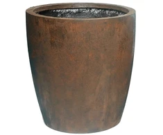 Mega Keraminis vazonas Texas, apvalus, rudas, 50 x 56(A) cm