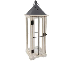 Mega Žibintas Lantern, kvadratinis, baltas, 24 x 70(A) cm