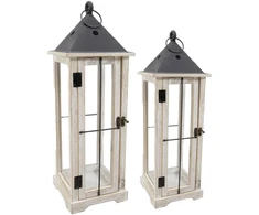 Mega Žibintas Lantern, kvadratinis, baltas, 18 x 53(A) cm