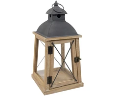 Mega Žibintas Lantern, kvadratinis, rudas, 29 x 61(A) cm