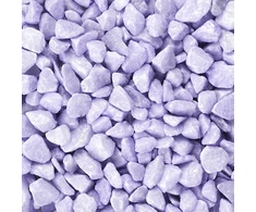 POLNIX Dekoratyviniai akmenėliai, violetiniai, 9-13 mm, 0,5kg
