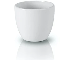Polnix Dekoratyvinis gėlių vazonas Deco D7cm H6cm keraminis/baltas