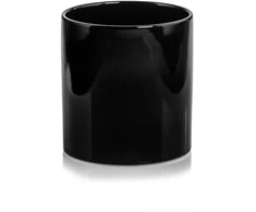 Polnix Dekoratyvinis gėlių vazonas Piano D13cm H14cm keraminis/juodas