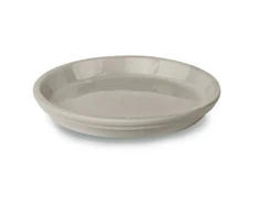 POLNIX Lėkštelė vazonui GLAZED, apvali, kreminė, 44 x 3(A) cm