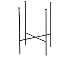 POLNIX Stovas vazonui ACCESSORY, metalinis, juodas, 15 x 19(A) cm