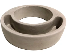 Pot&amp;Deco Keraminis vazonas CHARLY, apvalus, pilkas, 25 x 6(A) cm