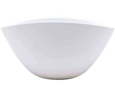 Pot&amp;Deco Keraminis vazonas GABRIELLE, ovalus, baltas, 21x14 x 10,5(A) cm