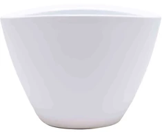 Pot&amp;Deco Keraminis vazonas GABRIELLE, ovalus, baltas, 24x19 x 17,5(A) cm