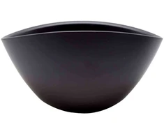 Pot&amp;Deco Keraminis vazonas GABRIELLE, ovalus, juodas, 21x14 x 10,5(A) cm