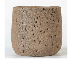 Pot&amp;Deco Keraminis vazonas ISODON, apvalus, rudas, 18 x 17(A) cm