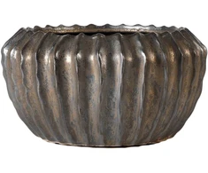 Pot&amp;Deco Keraminis vazonas NOLANA, apvalus, rudas, 21,5 x 11,5(A) cm