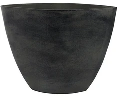 Ter Steege Keraminis vazonas ESRA, ovalus, juodas, 46x18 x 35(A) cm
