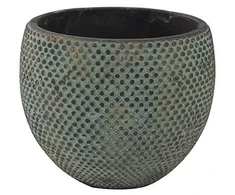 Ter Steege Keraminis vazonas FAY, apvalus, mėlynas, 20 x 16(A) cm