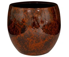 Ter Steege Keraminis vazonas KAE, apvalus, rudas, 17 x 13(A) cm