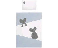5 dalių patalynės komplektas Belisima Mouse 100x135 mėlynas