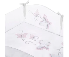 6 dalių patalynės komplektas Belisima Butterfly 100x135 pilka