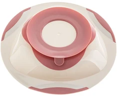 Akuku dubenėlis limpančiu dugnu ir neslystančiais kraštais, beige/pink, A0525