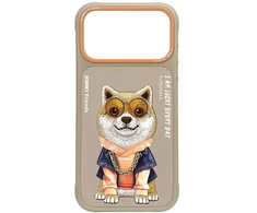 NIMMY dėklas akiniai COOL DOG skirtas IPHONE 18 Pro/17 Pro smėlio spalvos