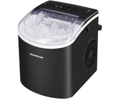Automatinė, tyli, efektyvi Bauerkraft ledo gaminimo mašina, paprasta naudoti, 12 kg/24 val., juoda