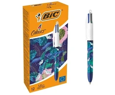 Automatiniai rašikliai BIC 4 Colours Hydro violetiniai 12 vnt