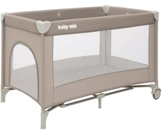 Baby Mix kelioninė lovelė Simple smėlio spalvos