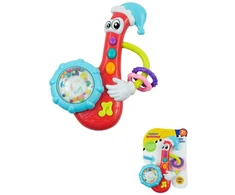 Baby Mix kūdikių barškutis su melodija, raudonas saksofonas