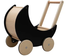 Baby Mix Medinis vežimėlis-vaikštynė vaikams 2in1 Ecotoys rožinis