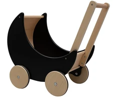 Baby Mix Medinis vežimėlis-vaikštynė vaikams 2in1 Ecotoys rožinis