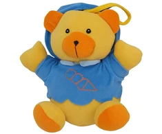 BABY MIX TK/P/1034-0300 Muzikinė dėžutė meškiukas mėlynoje striukėje 17218