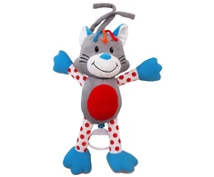 Baby Mix pliušinis žaislas su muzikine dėžute – katė Baby Mix