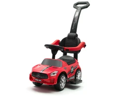 Baby Mix RACER Raudona – vaikiškas šokinukas su garsais ir atrama rankoms