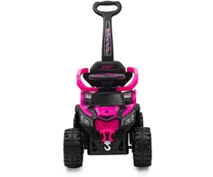 Baby Mix Ruggy elektrinis paspirtukas su rožiniu kreipiamuoju strypu