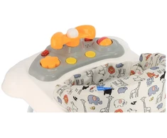 BABY MIX VAIKŠTYNĖ SU SILIKONINIAIS RATUKAIS, Pilkas