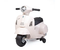 Baby Mix Vespa baltas elektrinis vaikiškas motociklas