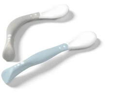Baby Ono Plastikiniai šaukšteliai kūdikiams BabyOno, pilki, 1066/04, 2 vnt.