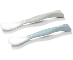 Baby Ono Plastikiniai šaukšteliai kūdikiams BabyOno, pilki, 1066/04, 2 vnt.