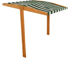 Baldakimas vaikų medinei smėlio dėžei Baby Mix 120x120 cm žaliai balta