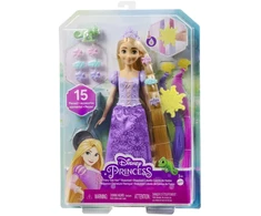 Barbie Mattel Disney Princess Rapunzel lėlė su plaukų priedais HLW18