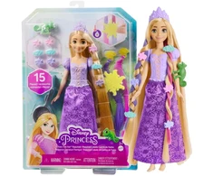 Barbie Mattel Disney Princess Rapunzel lėlė su plaukų priedais HLW18