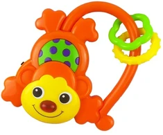 Barškutis su garsais Baby Mix Monkey oranžinis