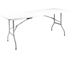 Bauerkraft Didelis sulankstomas lagaminas sodo banketinis maitinimo stalas 180 cm