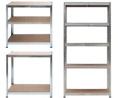 Bauerkraft Metalinė sandėlio lentyna 2in1, 5 lentynos, 180x90x40 cm