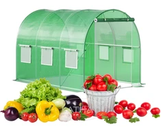 Bauerkraft Sodo folijos tunelis, šiltnamis, folija augalams auginti, 3x2x2 m, 6 m²