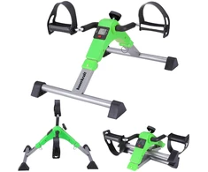 Bauerkraft Sulankstomas treniruoklis dviračiui, reabilitacinis, rotorinis, 2in1, LCD ekranas, žalias