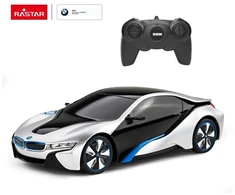 BMW I8 R/C mastelis 1:24 Rastar 48400 sidabrinis nuotoliniu būdu valdomas automobilis