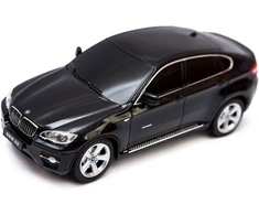 BMW X6 mastelio 1:24 Rastar 31700 valdomas juodas automobilis