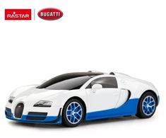 Bugatti Veyron Grand Sport mastelio 1:24 Rastar 47000 valdomas baltas automobilis