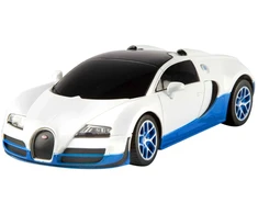 Bugatti Veyron Grand Sport mastelio 1:24 Rastar 47000 valdomas baltas automobilis